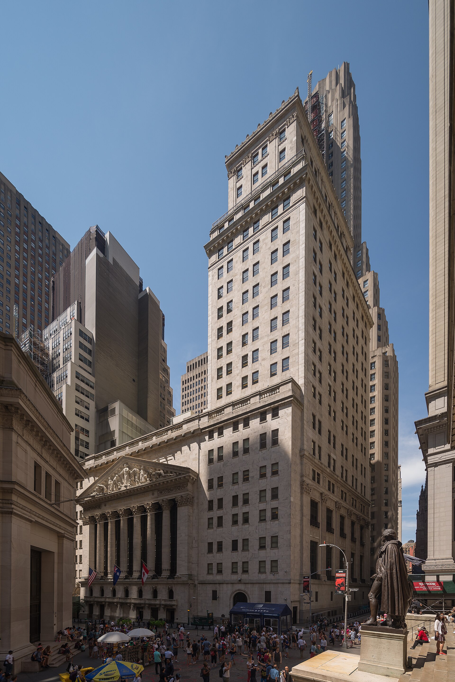 The New York Stock Exchange on Wall Street